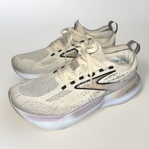 Brooks Glycerin 21 Stealthfit Women's Size 6 Running Shoe Cream Black